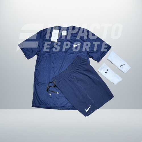 Kit Esportivo Masculino Nike – Camiseta, Shorts e Meia Dry Fit Treino Academia
