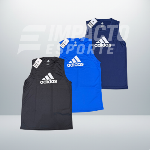 Kit 3 Regatas Masculinas Dry Fit – Adidas Training