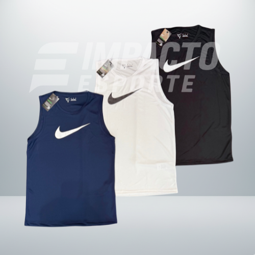 Kit 3 Regatas Masculinas Dry Fit Academia – Nike Performance