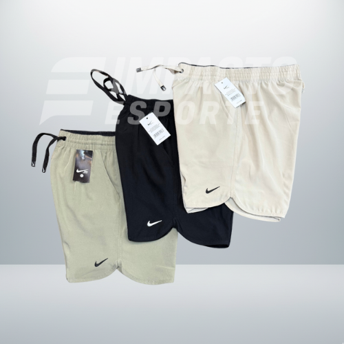 Shorts dri-fit nike kit 3 unidades