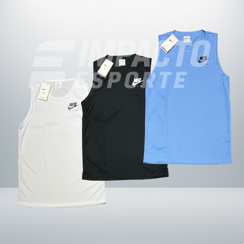 Kit 3 Regatas Masculinas Dry Fit Academia – Nike Performance