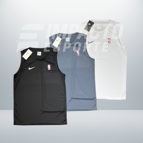 Kit 3 Regatas Masculinas NBA Dry Fit – Estilo Esportivo Premium