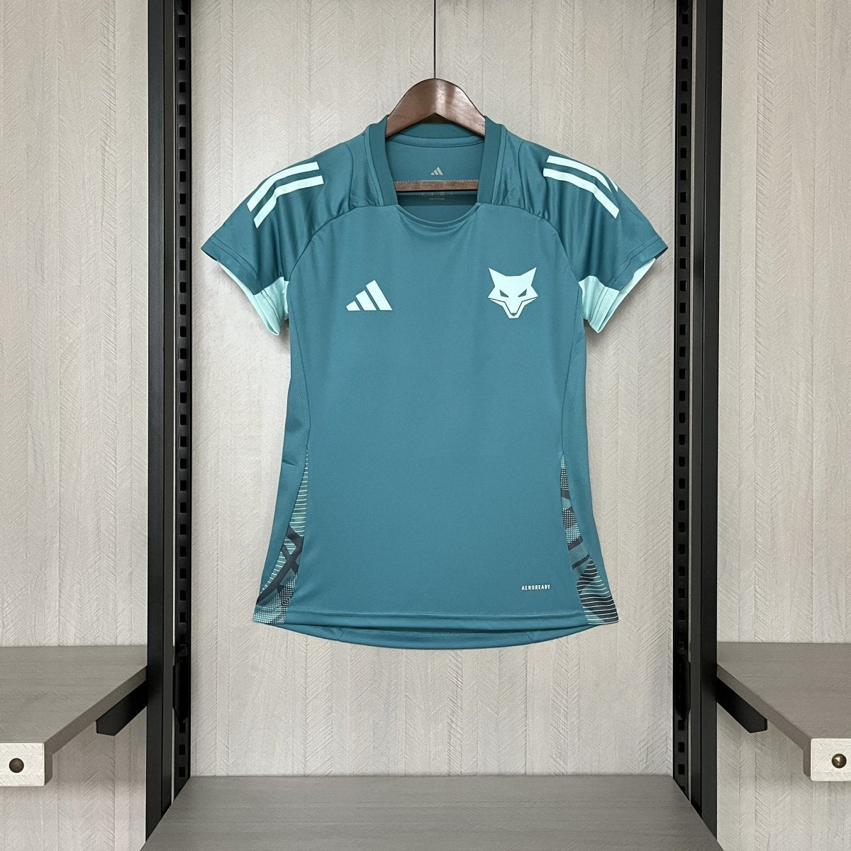 Camisa Cruzeiro 25/26 Treino Adidas - Azul Turquesa+Branco - (Feminina)
