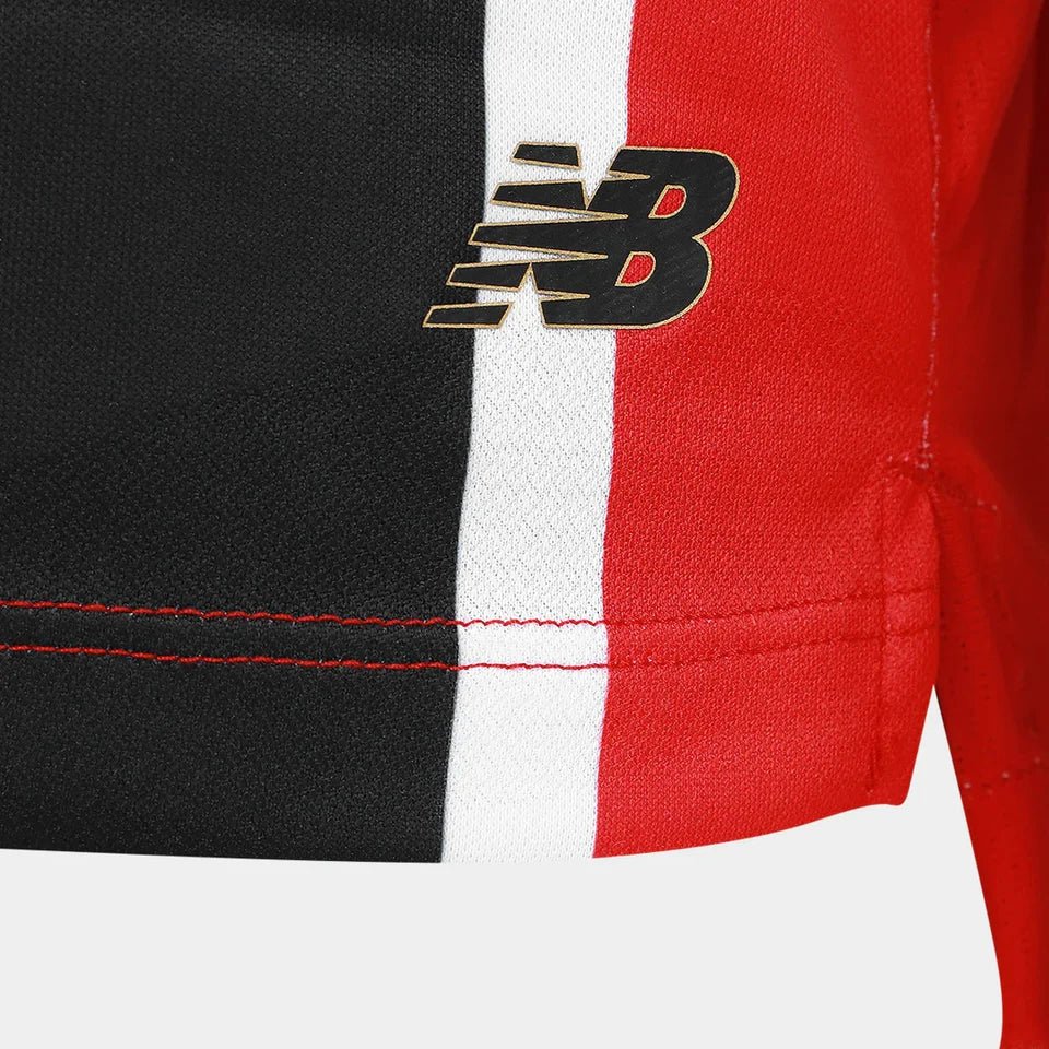 Camisa São Paulo 25/26 Fora New Balance Masculina - Preto+Vermelho - Jogador